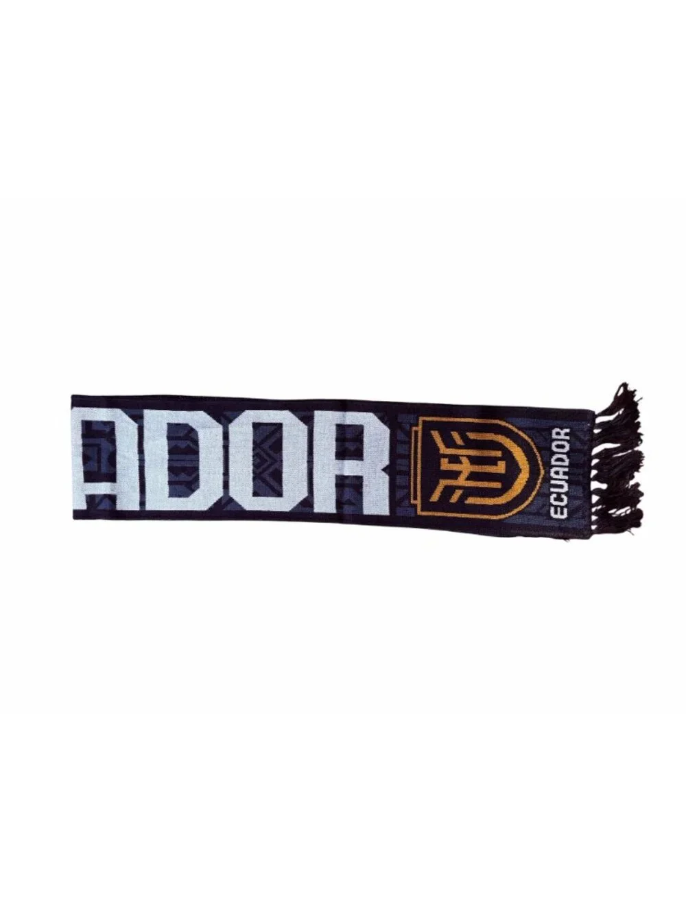 ✨Handmade Soft Wool Scarf Ecuador La Tri Soccer Fan Blue Geometric 1.56m*80cm